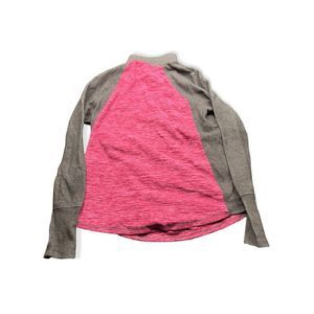 ST JOHN'S BAY ACTIVE 14 ZIP FLEECE PULLOVER WOMEN'S SIZE MEDIUM PINKGRAY